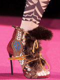 Rodeo Fur Stiletto Booties