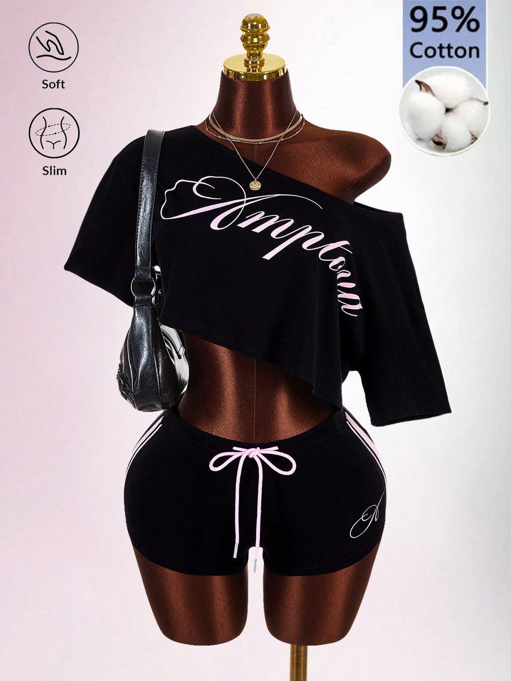 Asymmetric Off-Duty Short Set