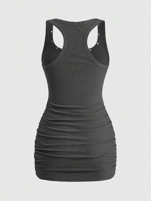 Angel Static Studded Mini Dress — SHEIN view 2