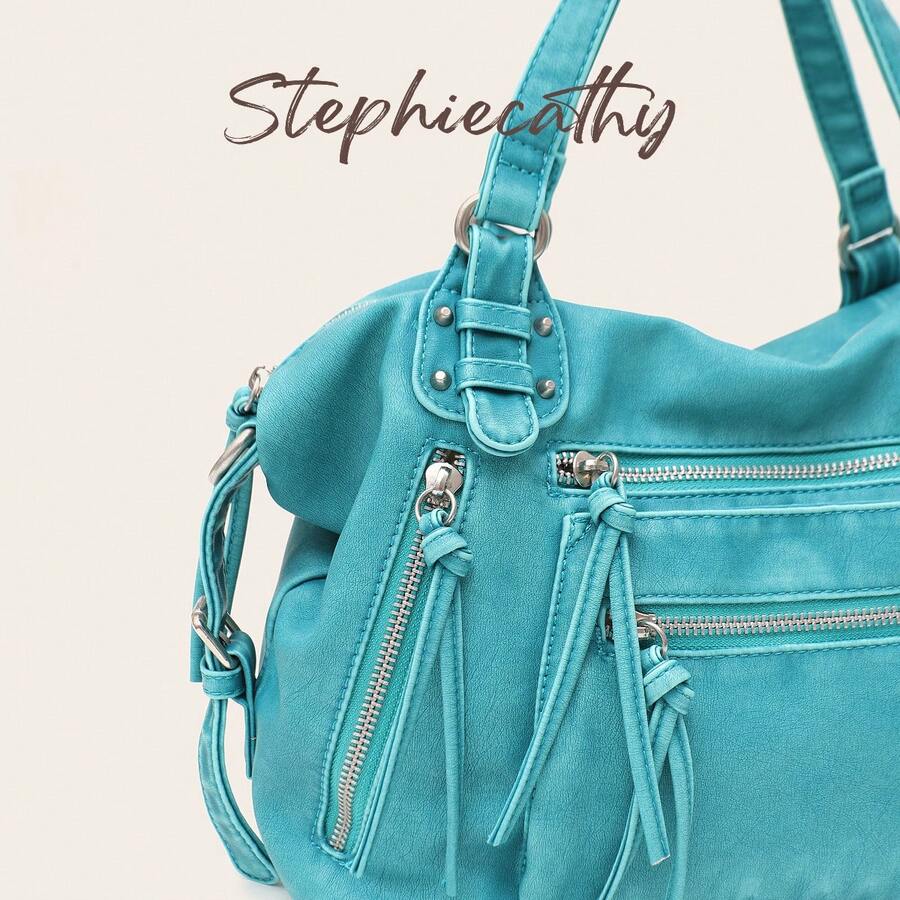 Aqua Washed Mini Shoulder Bag - view 2