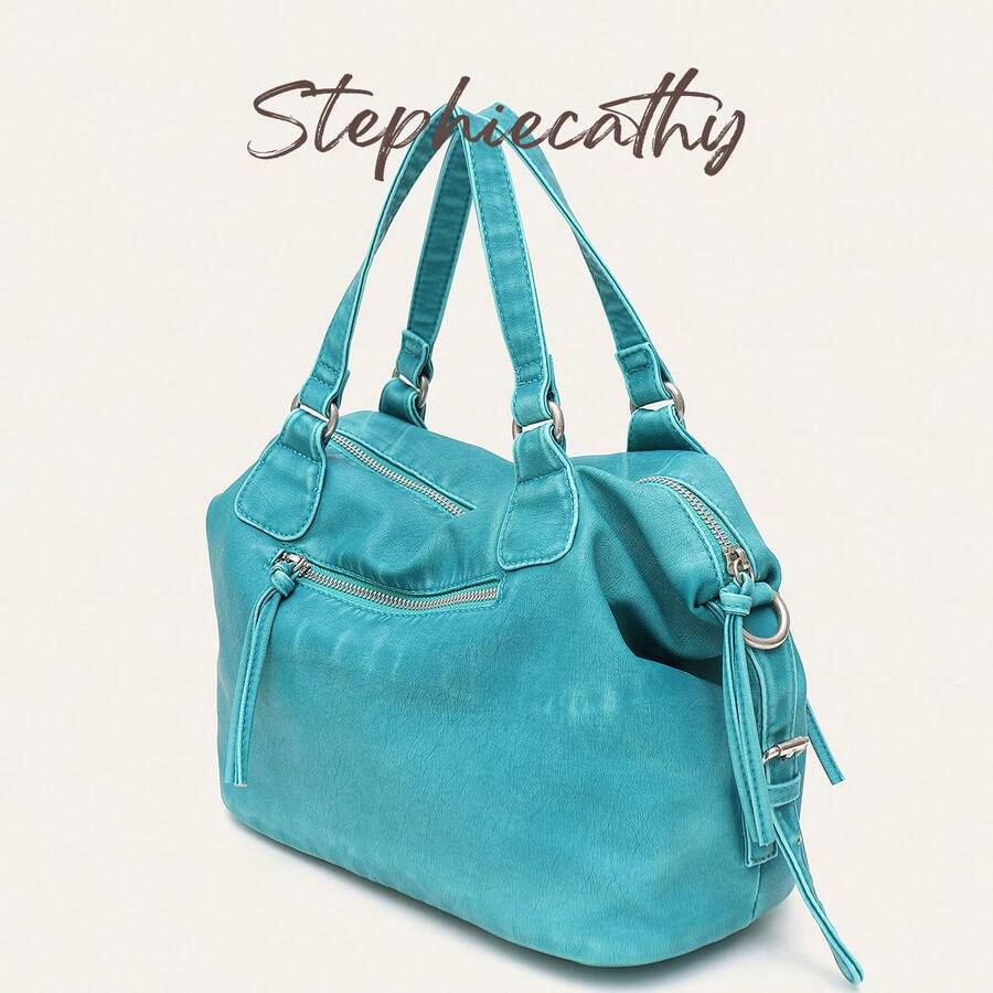 Aqua Washed Mini Shoulder Bag - view 4