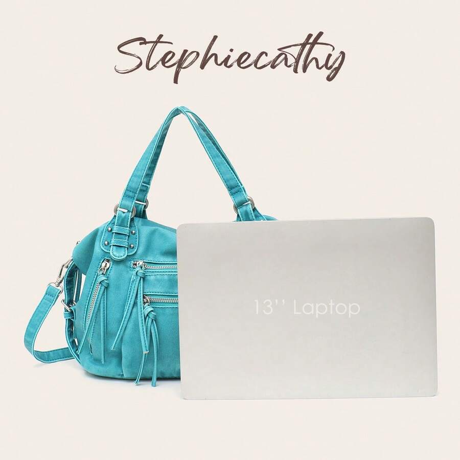 Aqua Washed Mini Shoulder Bag - view 7