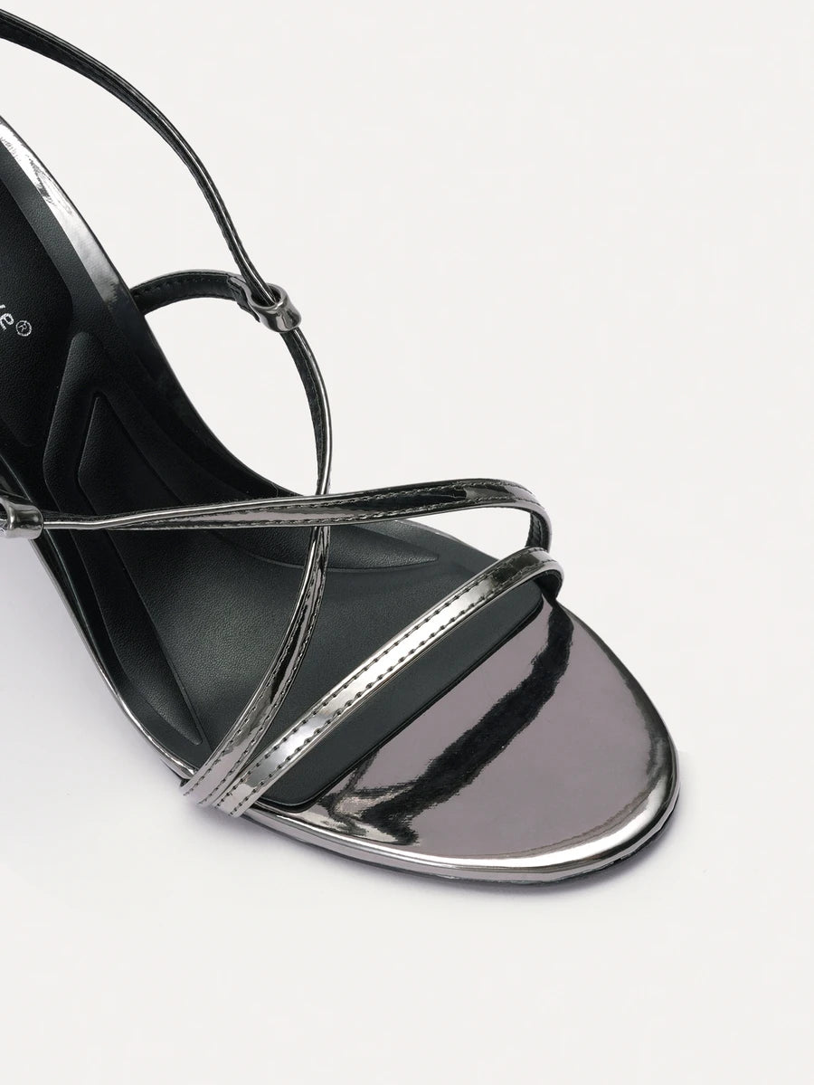 Criss-Cross Open-Toe Stiletto Sandals - view 5