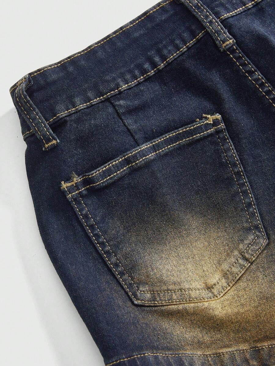Hippie Belted Vintage Denim Shorts - view 4