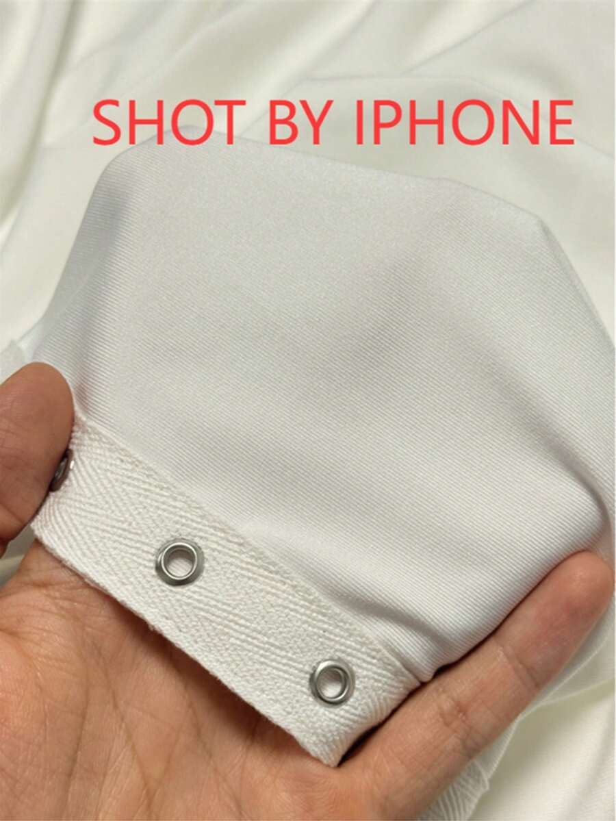 Ivory Ring-Detail Bodycon Mini Dress — White — view 11