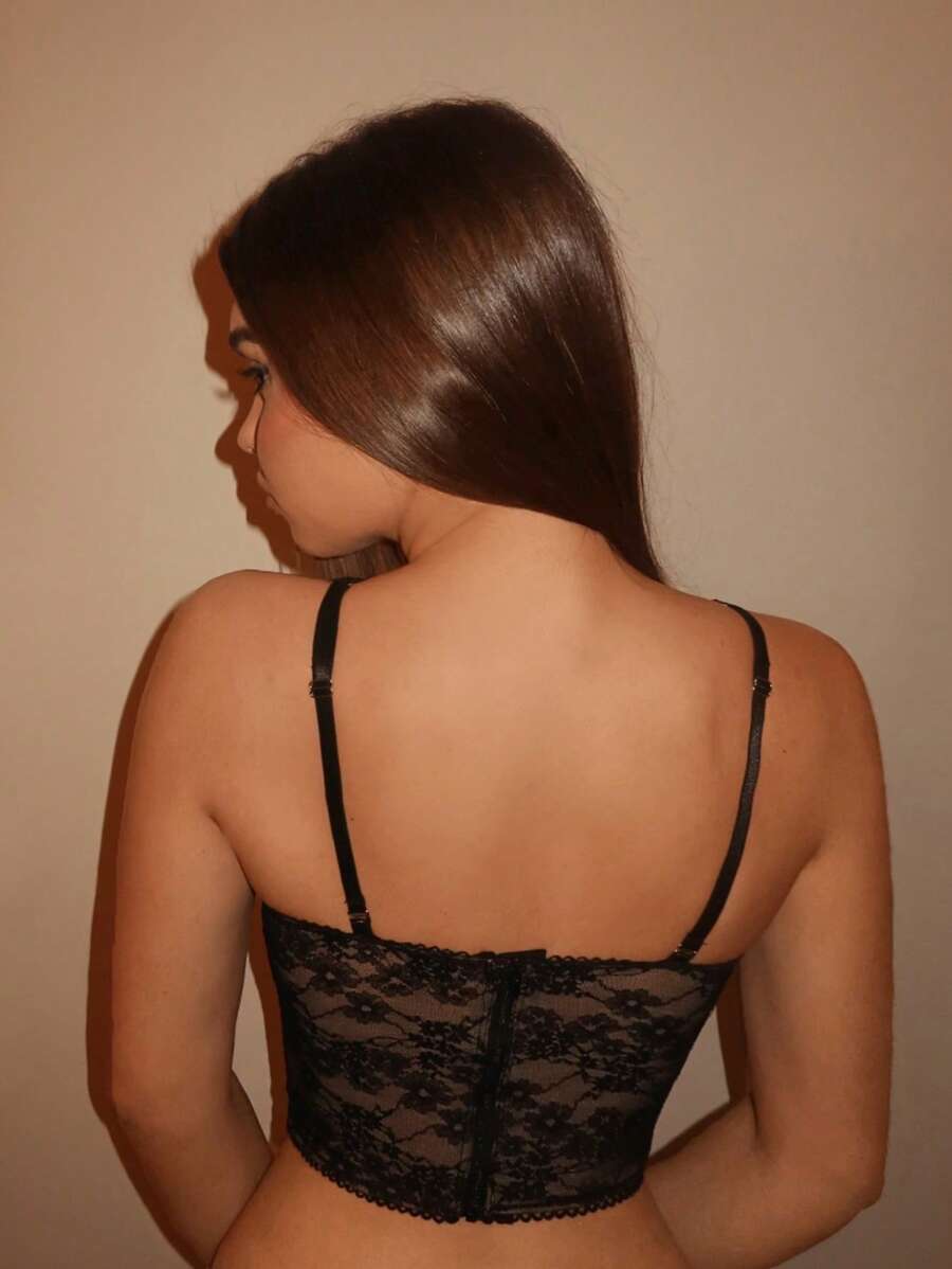 Black Detachable Corset Top - view 6