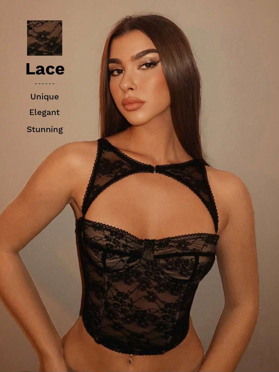 Black Detachable Corset Top - view 7