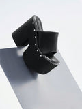 Midnight Platform Wedge Sandals