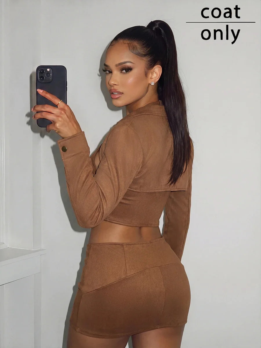 Nightline Buckle Mini Jacket — SHEIN view 2