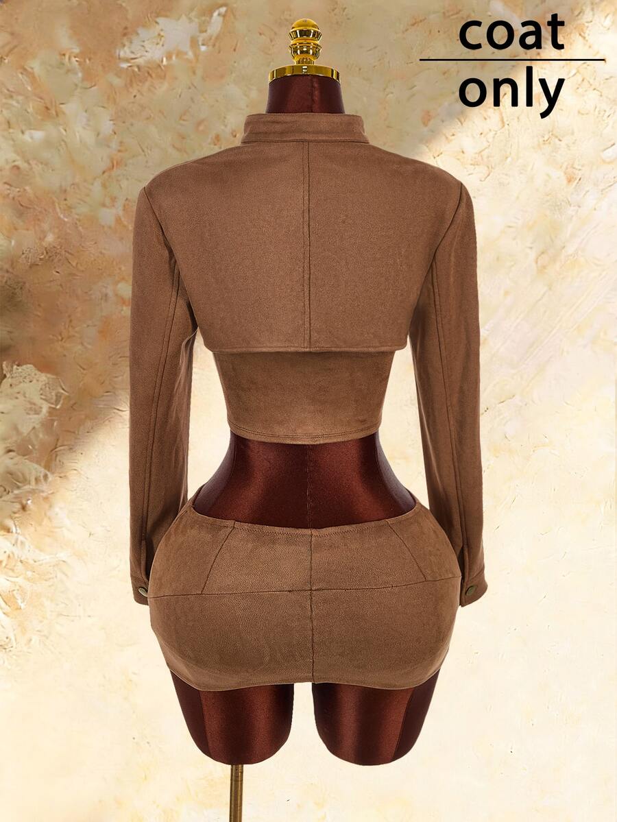 Nightline Buckle Mini Jacket — SHEIN view 5