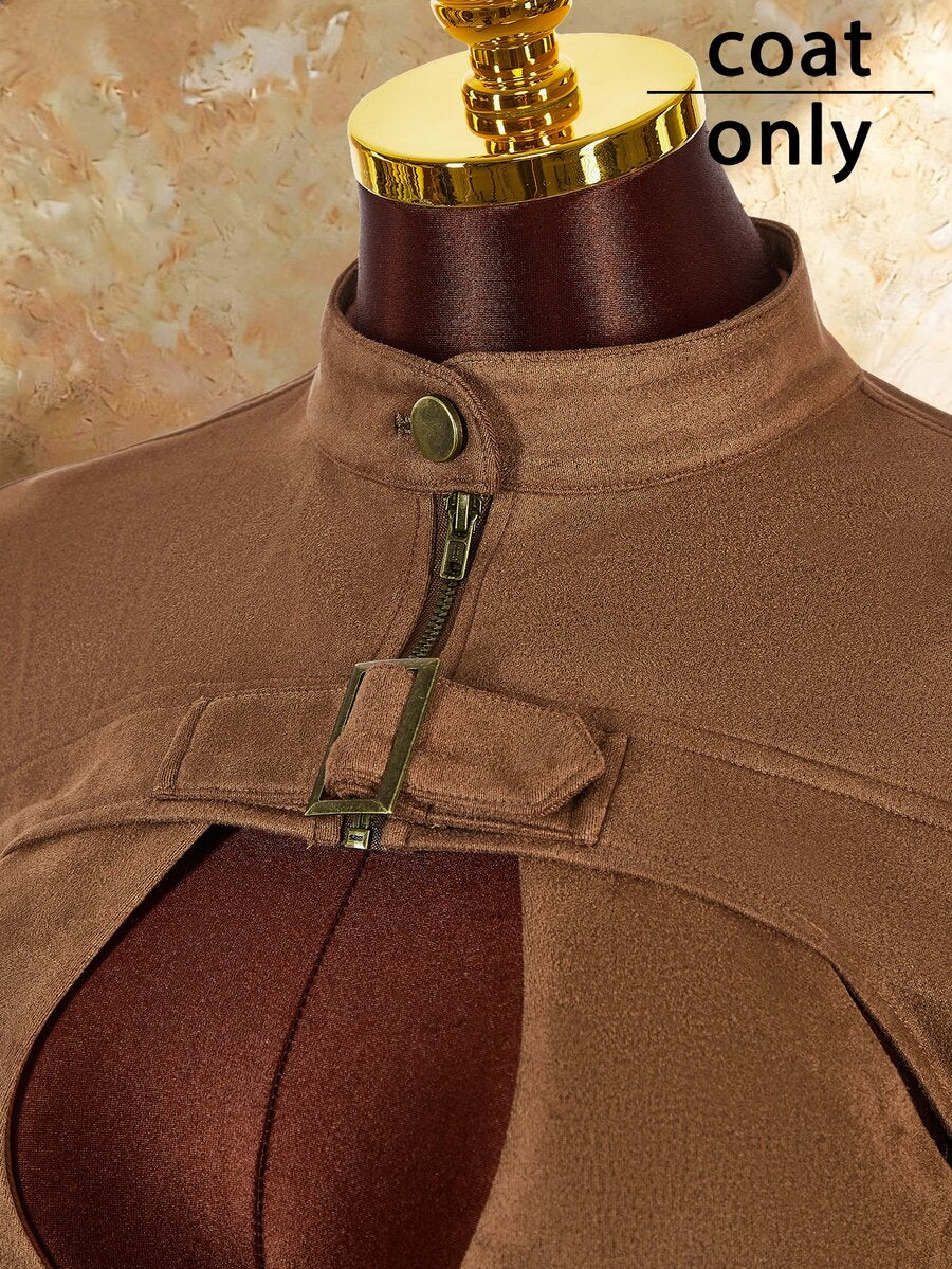 Nightline Buckle Mini Jacket — SHEIN view 8