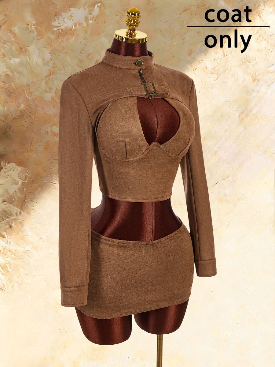 Nightline Buckle Mini Jacket — SHEIN view 10