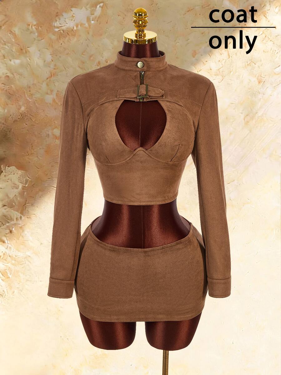 Nightline Buckle Mini Jacket — SHEIN view 14