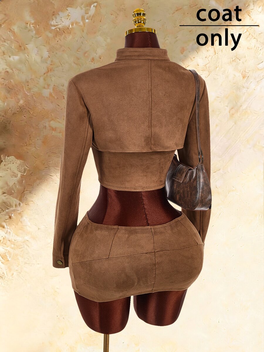 Nightline Buckle Mini Jacket — SHEIN view 17