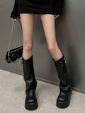 Noir Dominion Over-the-Knee Boots — SHEIN view 1