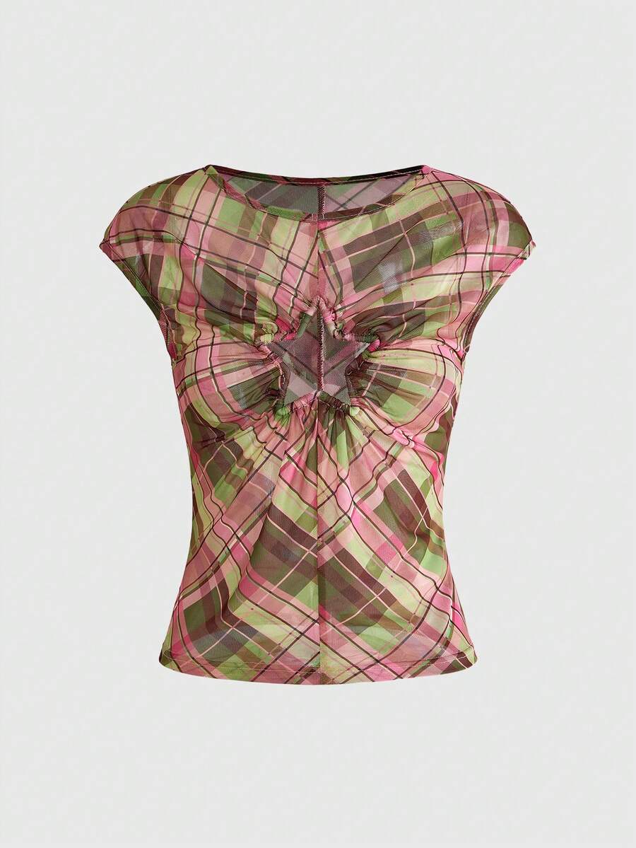 Pentagram Sheer Schoolgirl Top - view 5