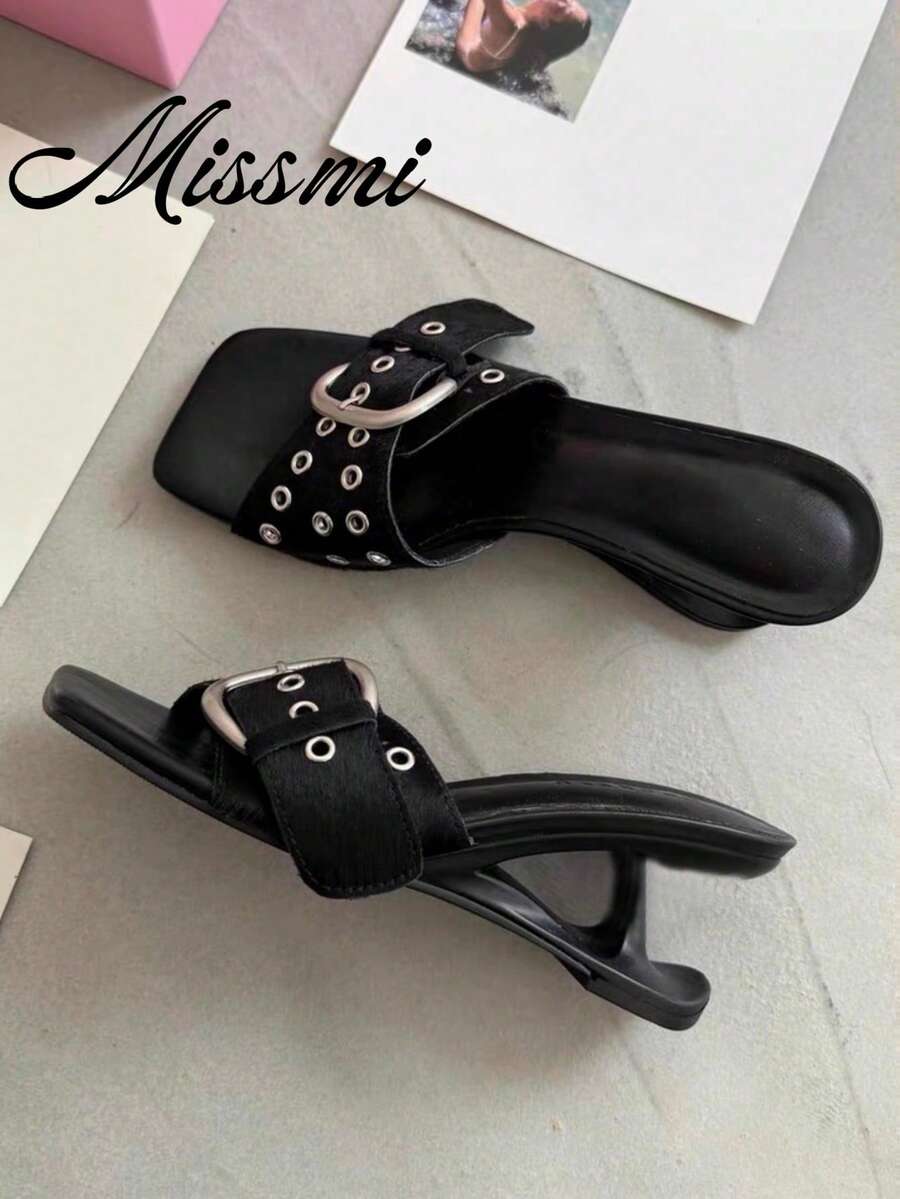 Polka Heart Bow High-Heel Sandals - view 1
