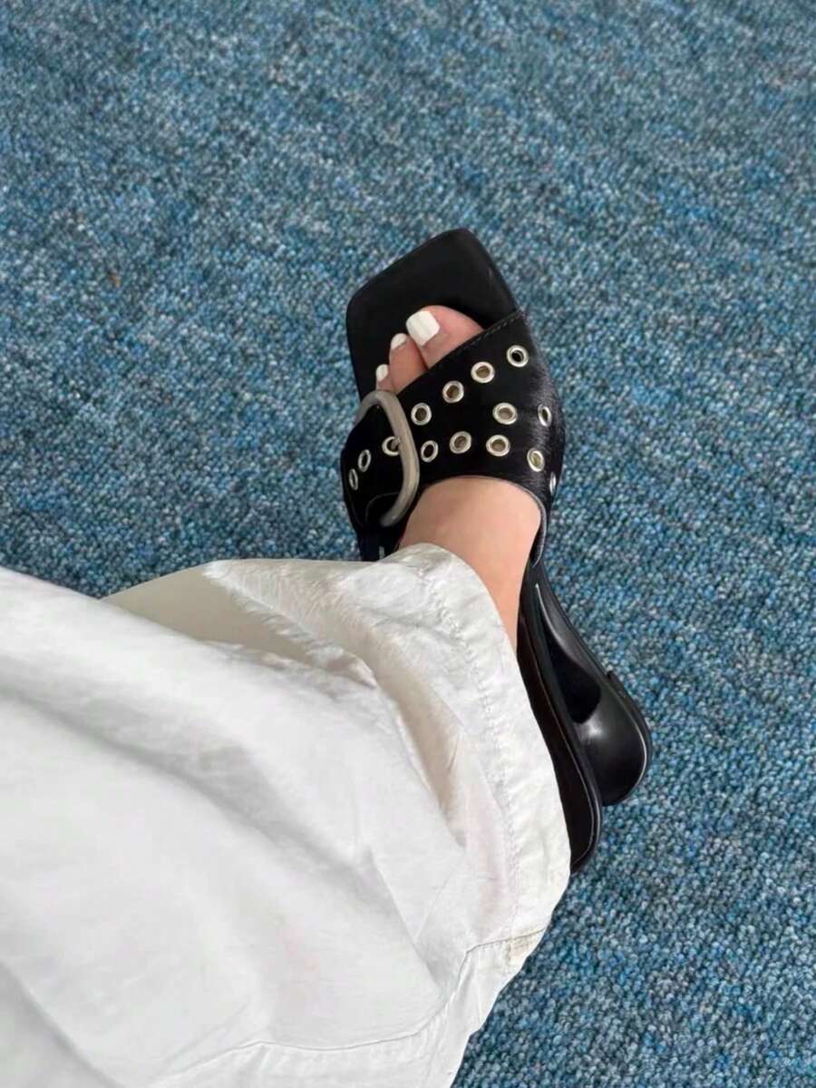 Polka Heart Bow High-Heel Sandals - view 2