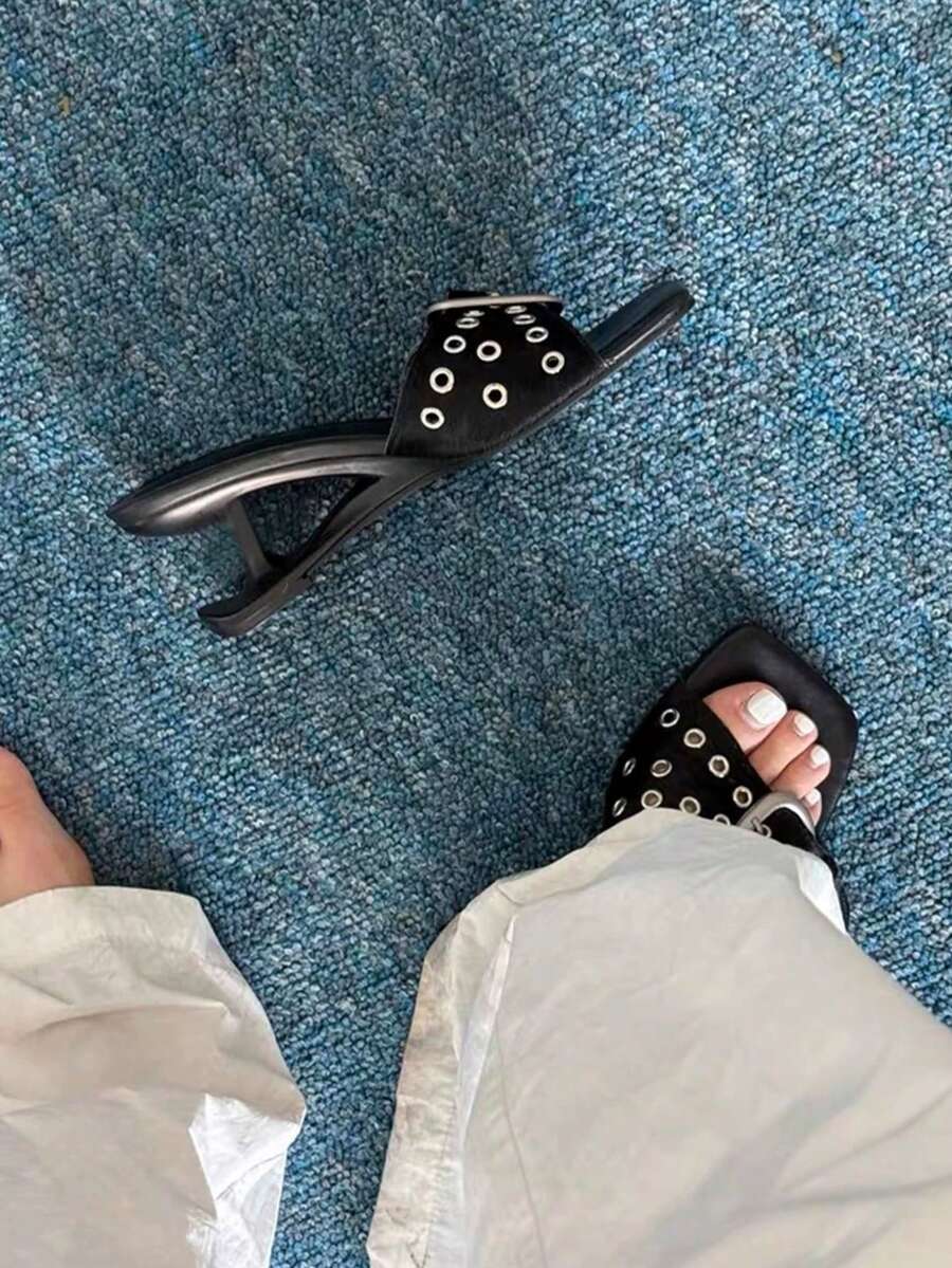 Polka Heart Bow High-Heel Sandals - view 3