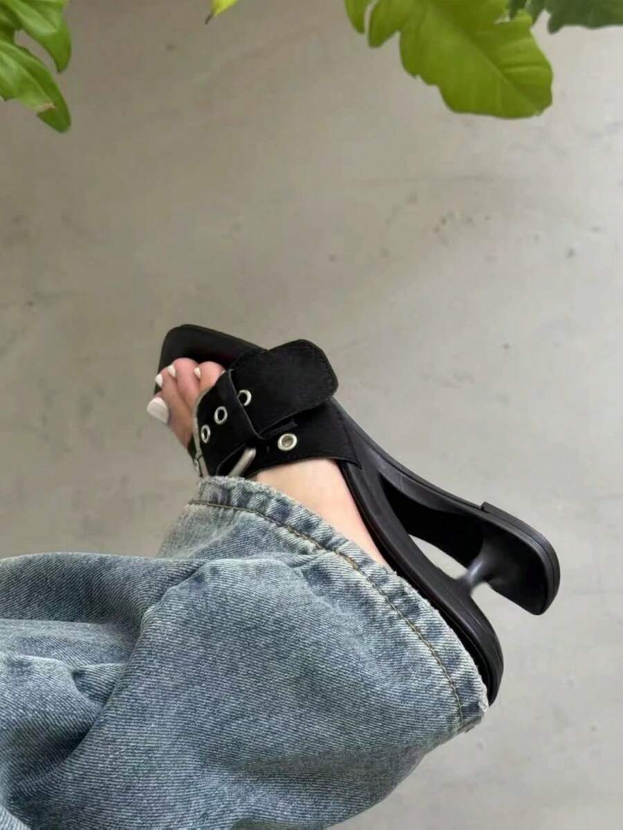 Polka Heart Bow High-Heel Sandals - view 4