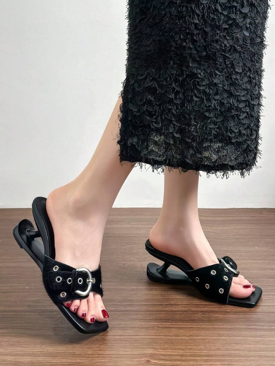Polka Heart Bow High-Heel Sandals - view 6
