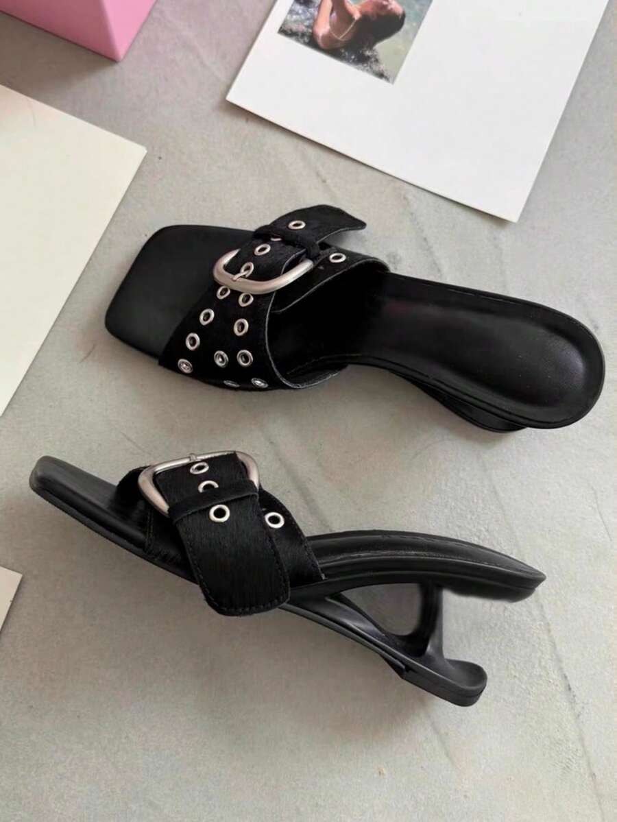 Polka Heart Bow High-Heel Sandals - view 7