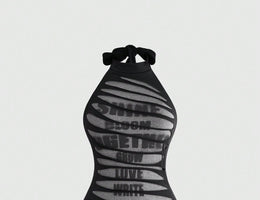 Riot Script Tie-Dye Halter Mini Dress halter neckline detail