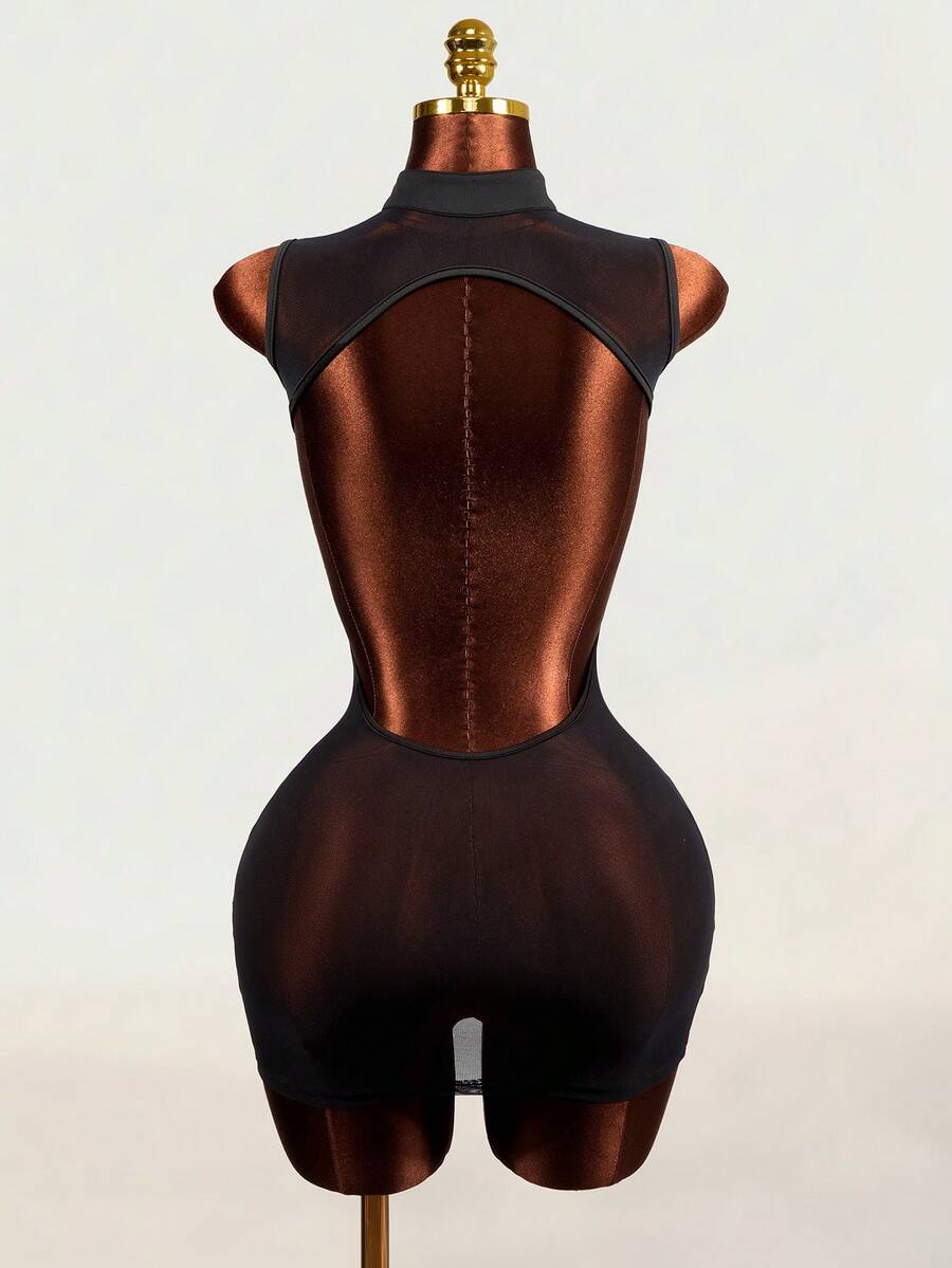 Stardust Mesh Mini Dress — SHEIN view 5