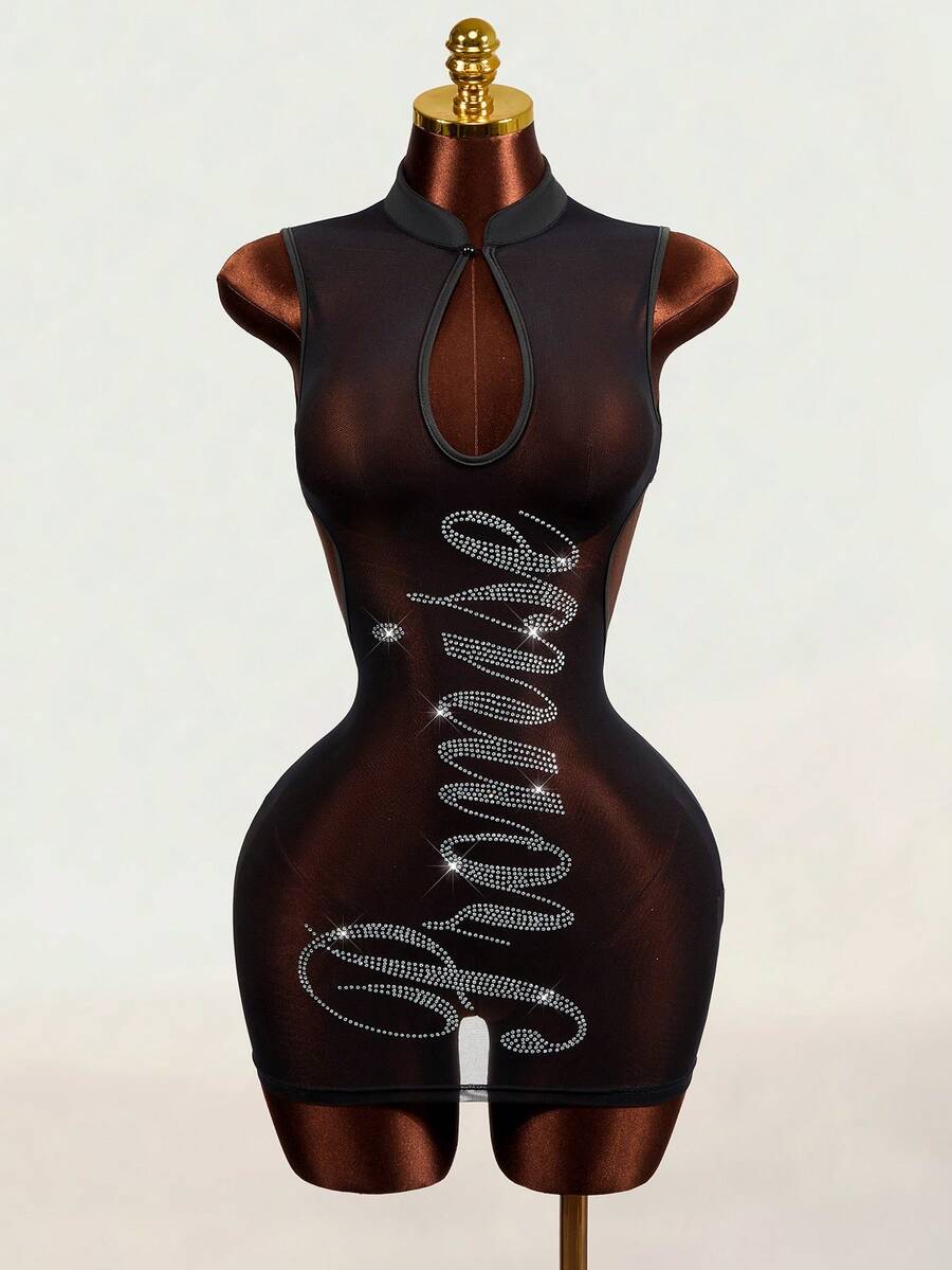 Stardust Mesh Mini Dress — SHEIN view 7