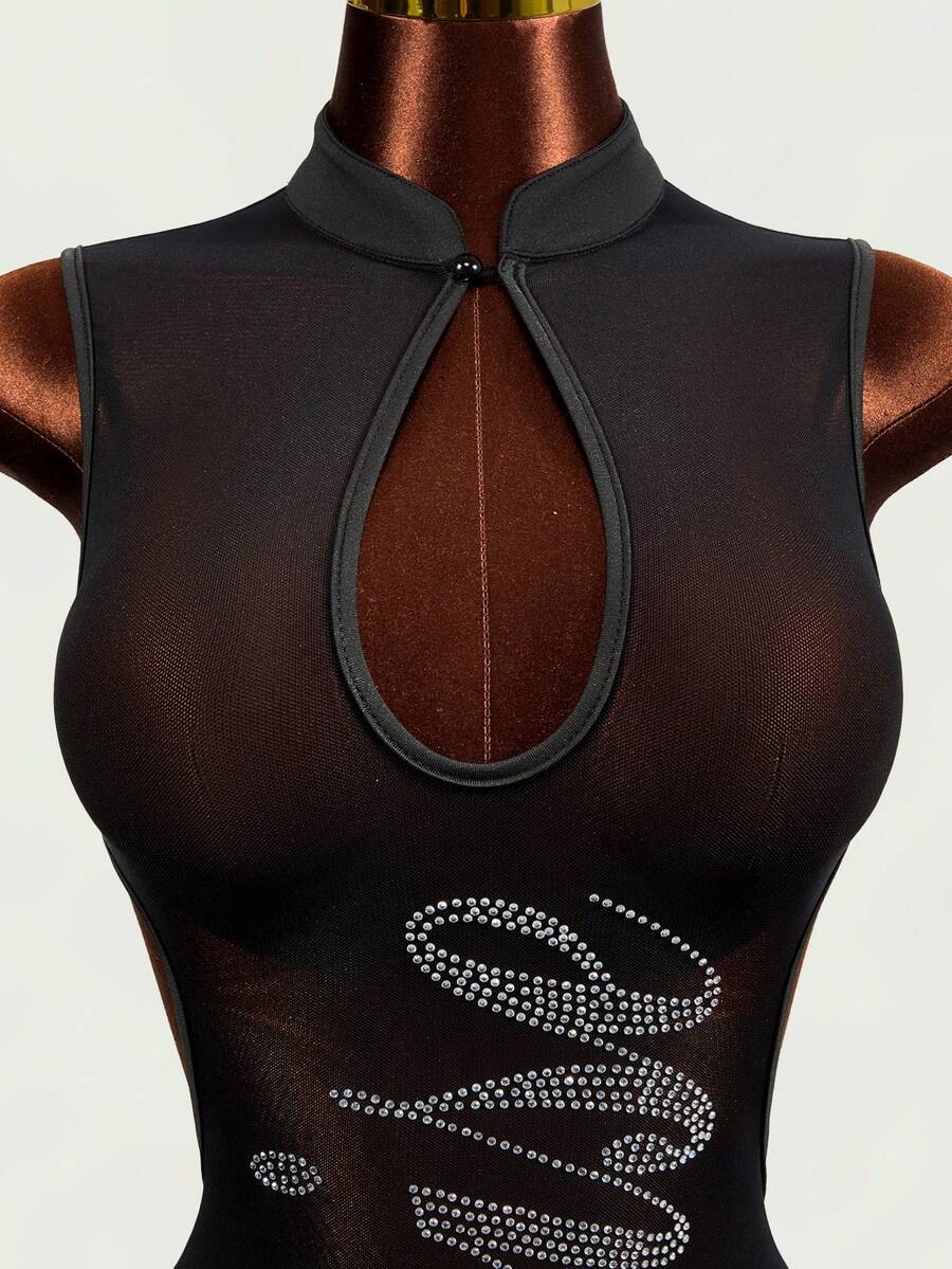Stardust Mesh Mini Dress — SHEIN view 8