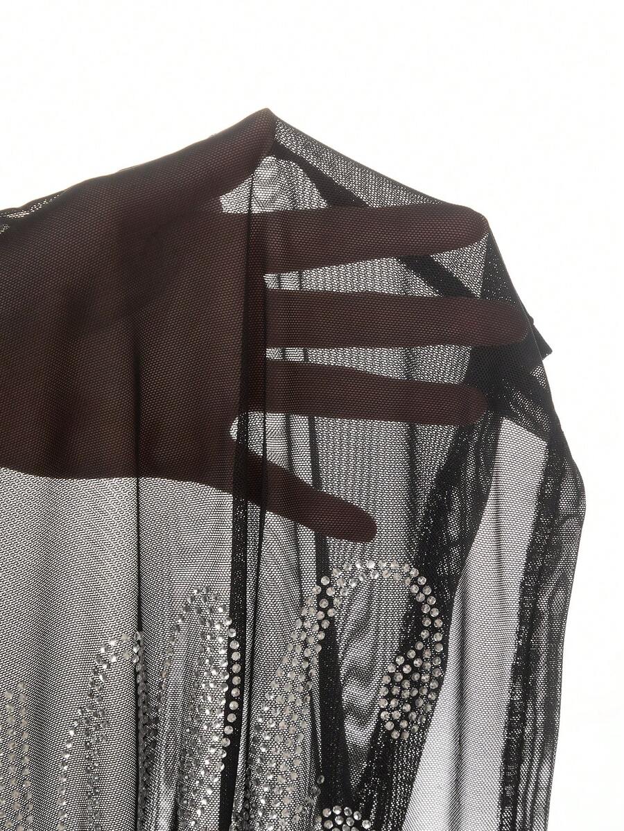 Stardust Mesh Mini Dress — SHEIN view 10