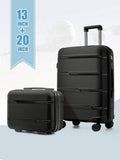 Two-Piece TSA Spinner Luggage Set front view