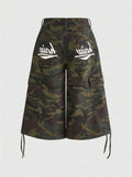 Utility Muse Denim Bermuda Shorts — SHEIN view 1