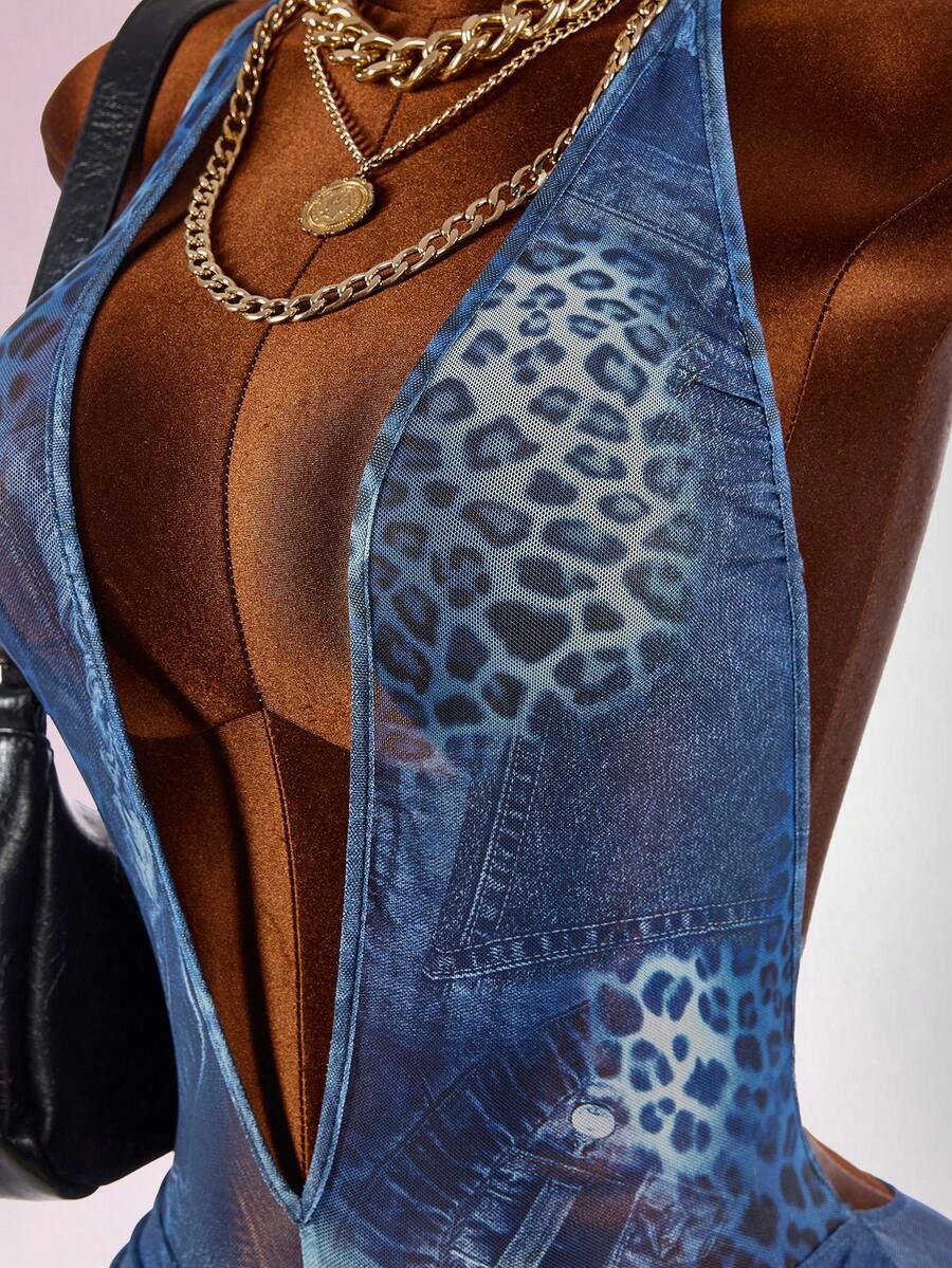 Wild Muse Leopard Jumpsuit — SHEIN view 5