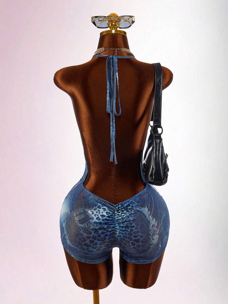 Wild Muse Leopard Jumpsuit — SHEIN view 7
